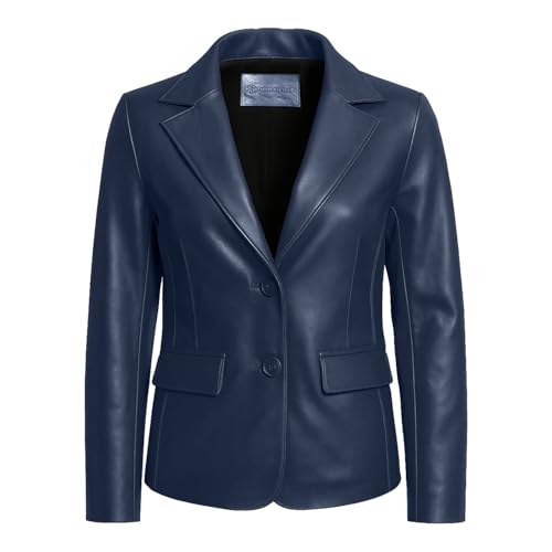 Lambskin Leather Blazer Women – Premium Women Leather Jacket with