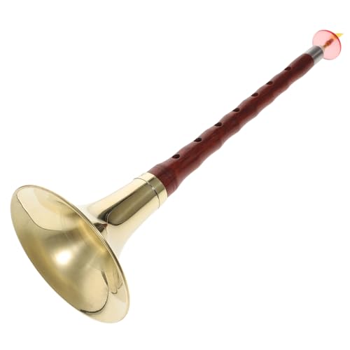 BESPORTBLE Professional Suona in f Key Traditional Chinese Reed Instrument Ethnic Wind Instrument for Beginners Random Color