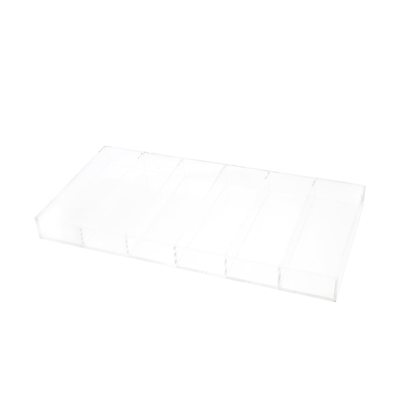 SHERCHPRY 3piezas Organizador De Maquillaje Acrílico Transparente Compartimentos para Cosméticos y Accesorios Mesas De Tocador y Baños Diseño y