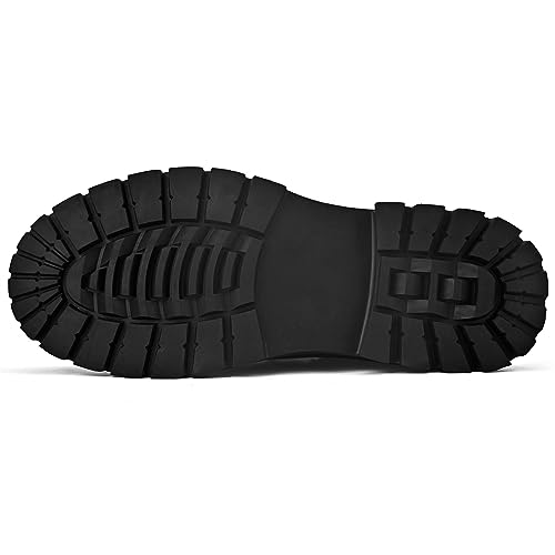 Mens Soft Toe Work Shoes Oxford Leather Stylish Dress Non Slip Resistant Comfortable Casual Wolking Shoes for Men2