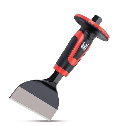 ROTATION Rock Chisel with Hand Guard 8 Inch Flat Cold Chisel