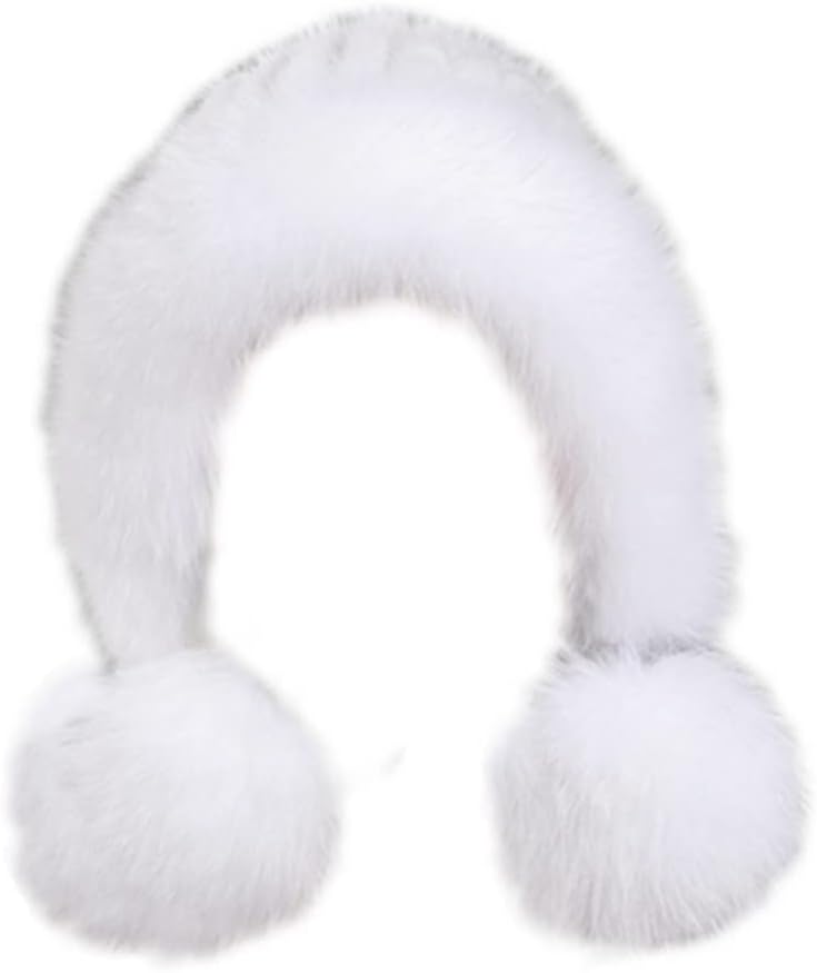 Gegefur Women's Winter Russian Fur Hat Warm Knitted Mink Fluffy Furry Hat Outdoor Knit Bowler Hats for Women