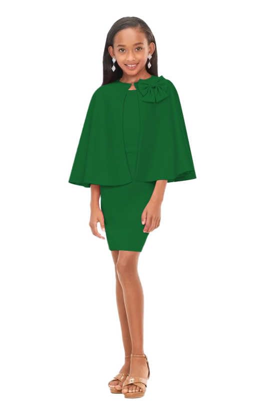 Junior Girls Interview Dresses with Jacket Two Pieces Little Girls Short Satin Miss National Pageant Interview Suits