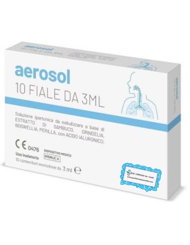Dr. Corradini® Soluzione in Fiale Monodose da Nebulizzare – Supporto al Benessere delle Vie Respiratorie – con Sambuco, Grindelia, Boswellia, Perilla e Acido Ialuronico – 10 Fiale