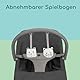 Bebeconfort Aster, Babywippe, 0–2 Jahre, Leichtgewicht (2,7 kg), ultra-kompakt zusammenklappbar, verstellbare Rückenlehne, Polsterkissen, abnehmbarer Spielbogen, 3-Punkt-Gurt, Tinted Graphite