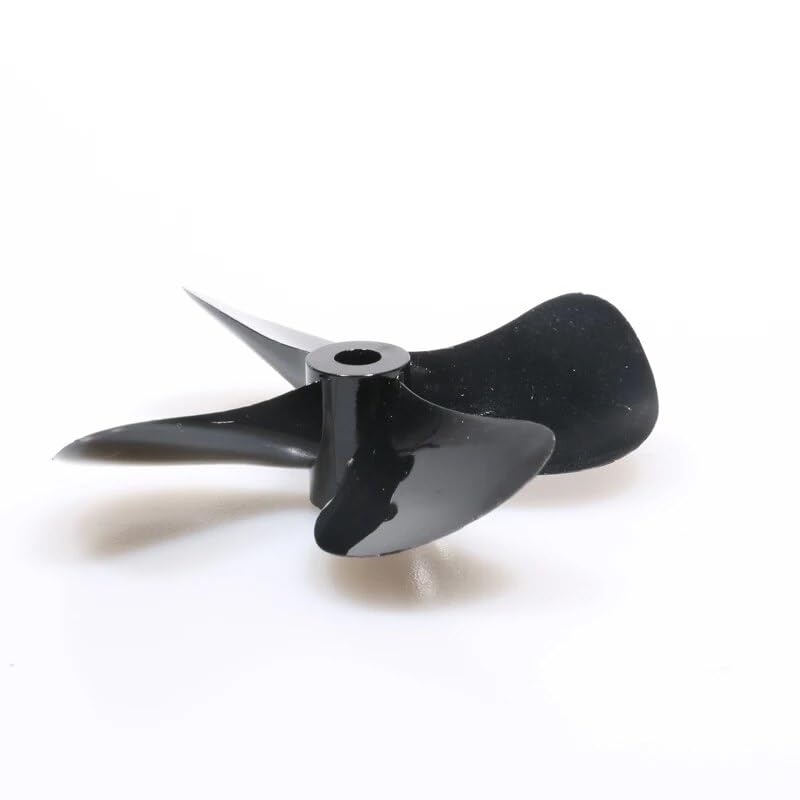 Ibasenice Vierblattpropeller Für RC-Boote - 55mm, 4mm Loch, PC-Material