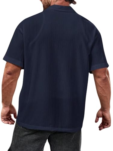 Image of FUNKY RICH Funkyrich Textured Popcorn Shirts for Men || Casual Shirt for Men || Shirt for Men|| Men Stylish Half Sleeve Shirt || Men Fancy Shirt