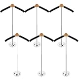 Hlimior 6 Pack Adjustable T Shirt Display Flexible Shoulder Stand，Portable Clothes Hanger Rack for Clothing Garment Coat Retail Vendor，Shirt Rack，Metal Clothing Display Rack,17.3 x 31.3 Inch