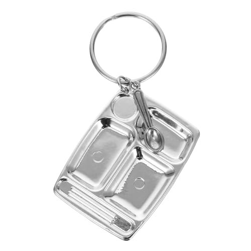 Homoyoyo Llavero Cubiertos Femenino Mamá Llavero Lindo Llaveros Para Mochila Llaveros Encantos Con Accesorios Para Llaveros Pequeño Llavero Colgante Silver Aleación De Zinc