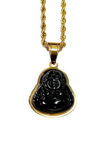 Mens Laughing Buddha Black