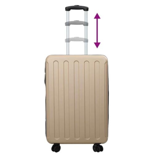 Maleta de cabina rígida para vacaciones y trayectos en avión con cierre de combinación 7