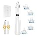 Blackhead Remover Vacuum, 3 Adjustable Suction Power Levels, 5 Replaceable Heads for Deep Pore Cleansing, USB Rechargeable Facial Pore Cleaner Tool