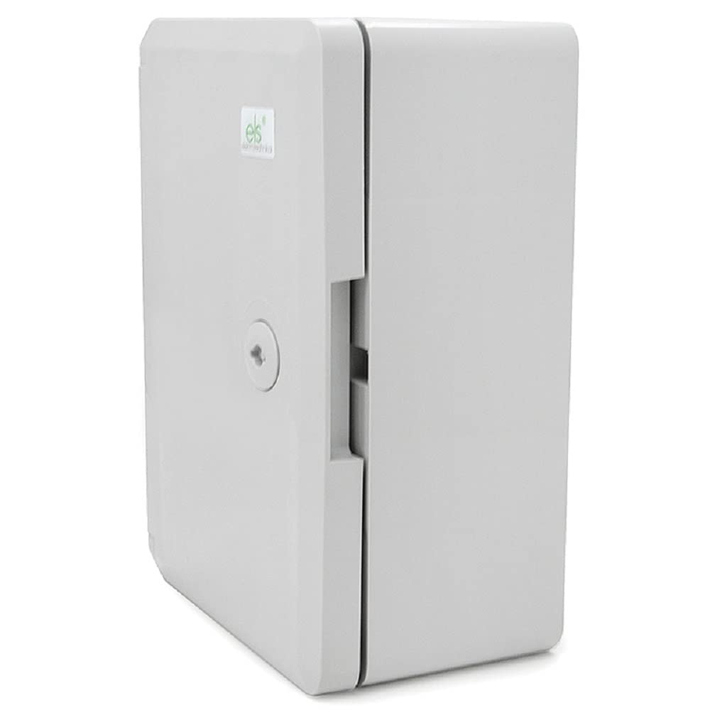 ELS Elektrotechnika Armario de distribución industrial IP65, placa de montaje galvanizada, con junta perimetral, carcasa de pared, carcasa vacía, plástico ABS, armario vacío, 220 x 310 x 140