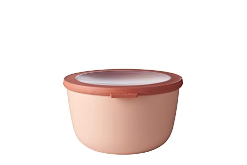 Mepal, Cirqula Multi Food Storage And Serving Bowl With Lid, Food Prep Container, Nordic Blush, 2.1 Quarts (2 Liters, 68 Ounces), 1 Count #TOP16