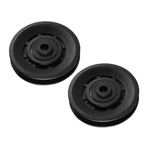 CORHAD 2個 耐摩耗性ジムプーリーホイール 約 プレミアムプラスチック製 ユニバーサルジム機器交換部品 滑らかな動きでトレーニング効率向