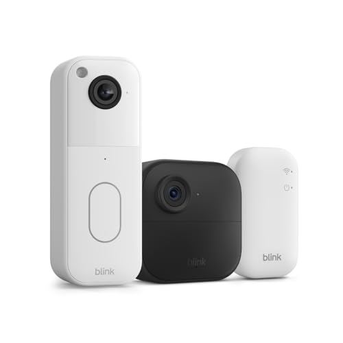 All-new Blink Video Doorbell + Outdoor 4 – Wireless smart security cameras, head-to-toe HD view, two-year battery life. Sync Module Core included – 1 camera system + Video Doorbell