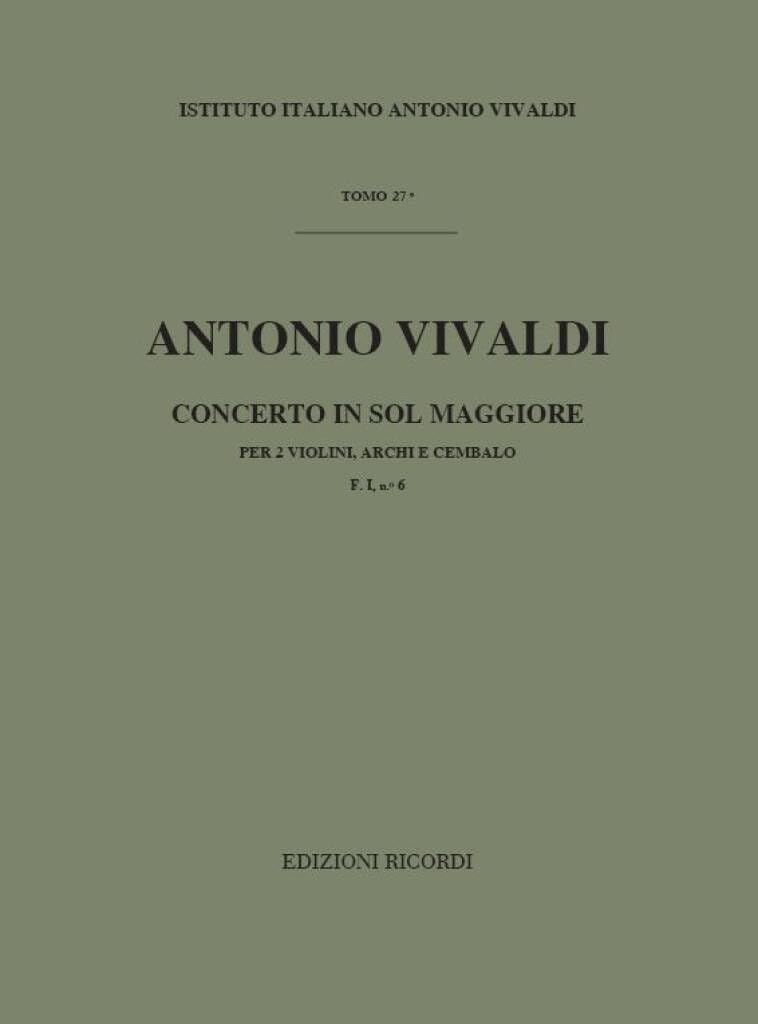 Concerto In Sol Maggiore RV 516 matériel orchestre musique baroque