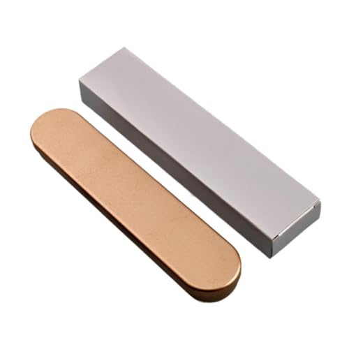 YWJLQH Caixa de Lata com Dobradiça, Organizador de Pincéis de Maquiagem, Estojo de Metal para Lápis, Forro de Esponja Dourada