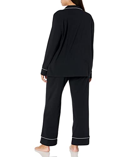 Amazon-Essentials-Damen-Schlafanzug-Set-aus-Baumwollmodal-langaermelig-volle-Laenge