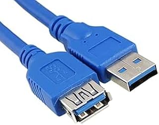 وصلة كابل USB 3.0 نوع ايه ذكر إلى أنثى، لنقل البيانات والطاقة بسرعة عالية، طول 1 م (عدد 3 قطع)