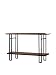 Baxton Studio Newcastle Wood and Metal Console Table, Brown