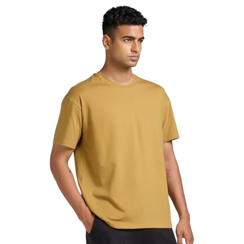 Image of Boldfit Oversized Tshirt for Man, Cotton T-Shirt - Breathable, Soft & Stylish Loose Fit for All-Day Comfort