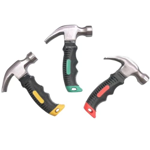 11 OZ Portable Claw Hammer 1PCS Random one Color the Other end can be Used to Pull Out Nails The Hammer Head is Made of Stainless Steel and has a Rubber Guard 320 GRAM