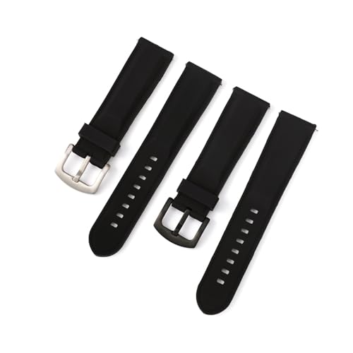 [Boyohui] VRrvoh 18mm 20mm 22mm 24mm X|[cXgbv Y fB[X poh o[Xgbv XeXX`[obN(Black,Width22mm)