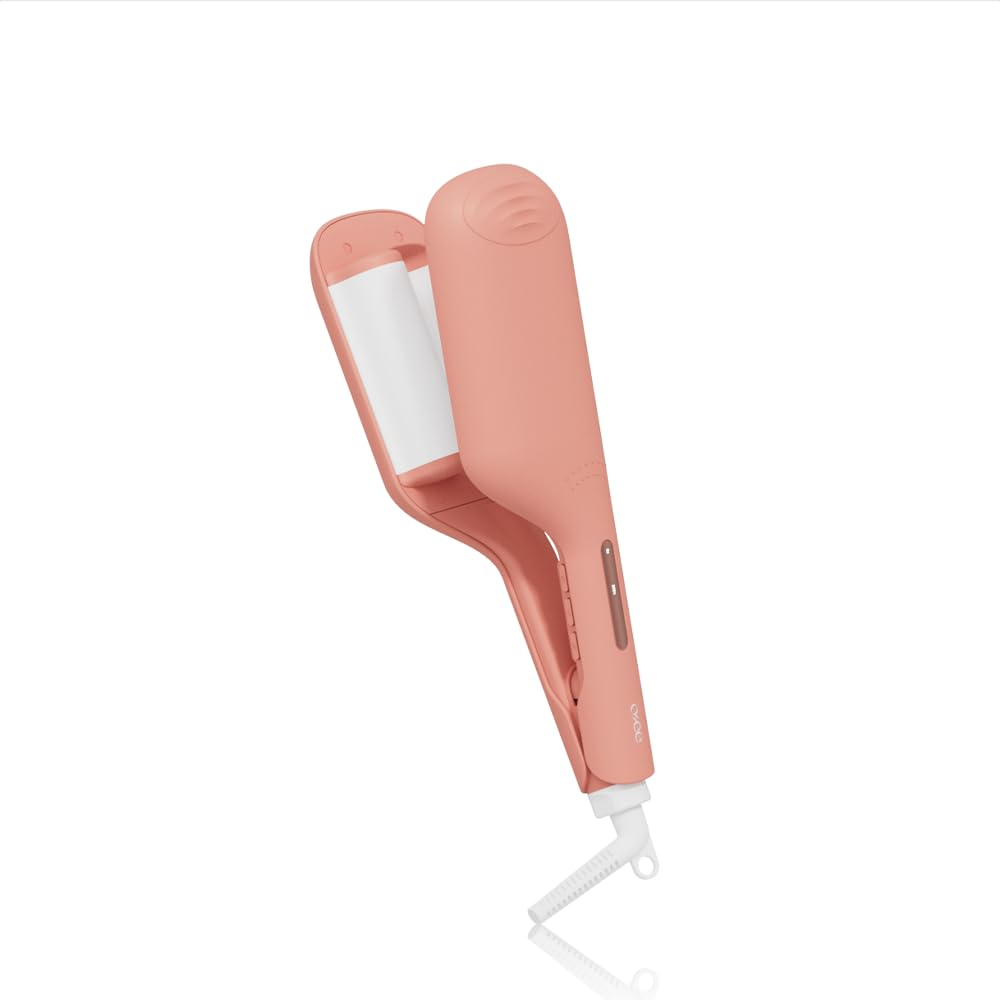 Osée - Party Waves – Welleneisen mit 2 Barren, 32 mm Keramikbeschichtung, Soft Touch, Timer, einstellbare Temperatur, schnelles Aufheizen, Kabel 360°, verheddert sich nicht