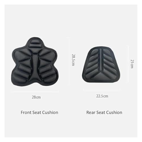 Funda para cojín de asiento de motocicleta transpirable con doble capa 2