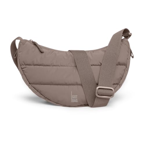 GOT BAG Moon Bag Puffer | Umhängetasche Halbmond Nylon | Stylische Crossbody Bag mit verstellbarem Gurt