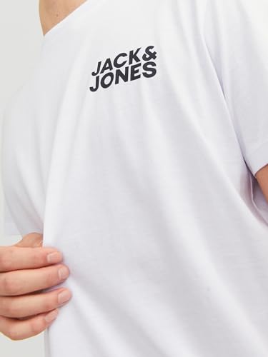 JACK & JONES Herren JJECORP Logo Tee SS Crew Neck 3er Pack Kurzarm T-Shirt, Pack D, 1x White 2X Black, L – Ansicht 5