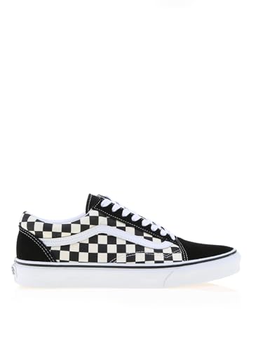 Vans Unisex Old Skool Classic Skate Shoes, (Primary Checkered) Black/White, 13.5 Women/12 Men