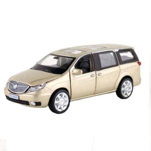 Image of Buick GL8 Model Car with Box, Zinc Alloy Pull Back Toy car with Sound and Light for Kids Boy Girl Gift [Colors as Per Stock] (Buick GL8)