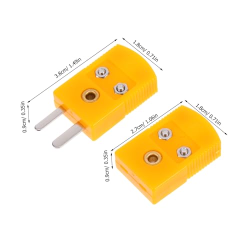 Conectores de termopar tipo K ULTECHNOVO mini macho y hembra para maquinaria, 5 pares 2
