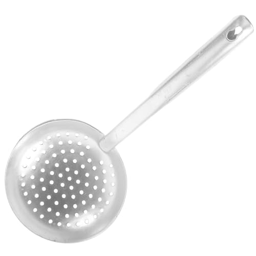 Gatuida Colino in Alluminio Per Pasta e Riso Cucchiaio Scolapasta Resistente e Lisciato Con Appendibile Per Scolare e Cuocere Alimenti Facile Da Pulire