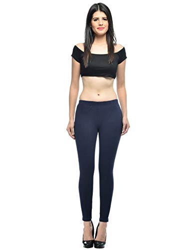 Image of Frenchtrendz Women's Skinny Fit Mid Rise Stretchable Cotton Spandex Jegging Pull On (XS-4XL)