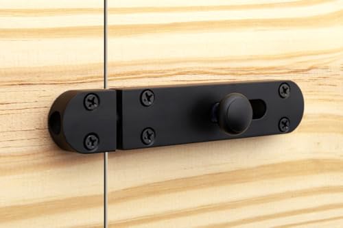 Image of 3 Pieces Baby Latch for Bathroom /Matt Black Latch Lock for Main Door /Door Lock Latch for Home /Bedroom /Office & Door Stopper (Matt Black, Pack of 3)