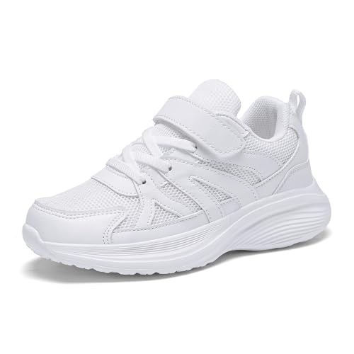 KKTOTO Turnschuhe Weiß Sohle Kinder Sportschuhe Mädchen Jungen...