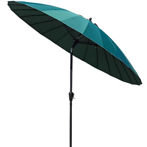 Sombrilla de playa portátil de jardín con manivela inclinable impermeable para terrazas