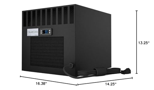 cellarcool cx2200 wine cellar cooling system - rear power cord