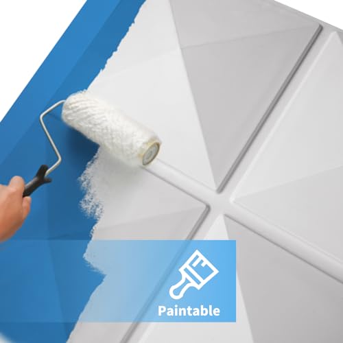 Image of Art3d Decorative 3D Wall Panel, 32 Sq.FT PVC Interior Wall Decor for Living Room, Bedroom, Lobby, Office, Shopping Mall, White