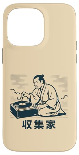 Samurai Vinyl Collector Tocadiscos DJ Carcasa para iPhone 14 Pro MAX