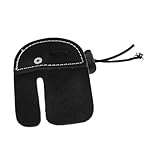 POPETPOP Protector De Dedos De Tiro con Arco Pestaña De Protección para El Dedo Pestañas De Protección para Los Dedos Lengüeta De Dedo para Tiro con Arco Protector para El Dedo Black Cuero
