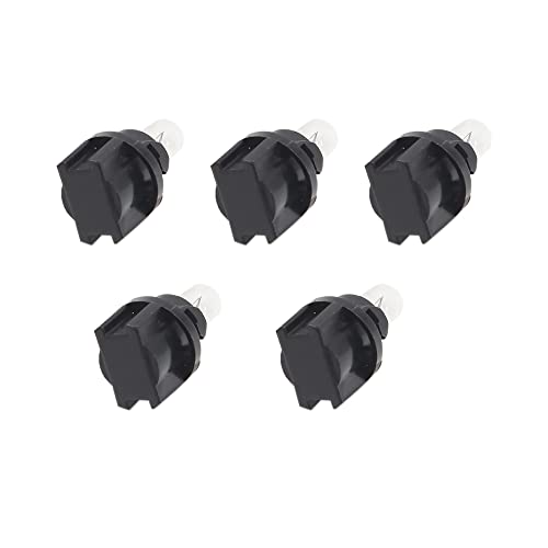 uxcell 5 piezas luz LED T5-V2 ámbar para tablero 12V miniatura 6