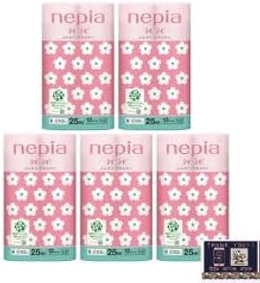 【5個セット】 ネピア ネピネピ トイレット ロール 25m ダブル 桜 【 トイレットペーパー 】 【オリジナルデザインポケットティッシュ付】【まとめ買い】
