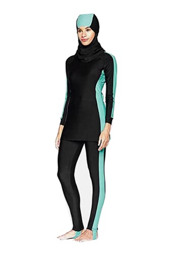 YEESAM Muslim Swimsuits for Women with Hijab Burkini Swimwear Full Coverage