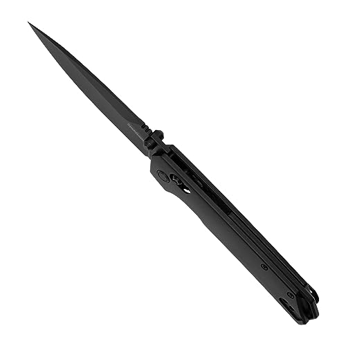 Image of Kershaw Iridium Reverse Tanto Folding Pocket Knife, Sleek 3.4 inch D2 Steel Blade, DuraLock Locking Mechanism, Aluminum Handle, Designed in the USA