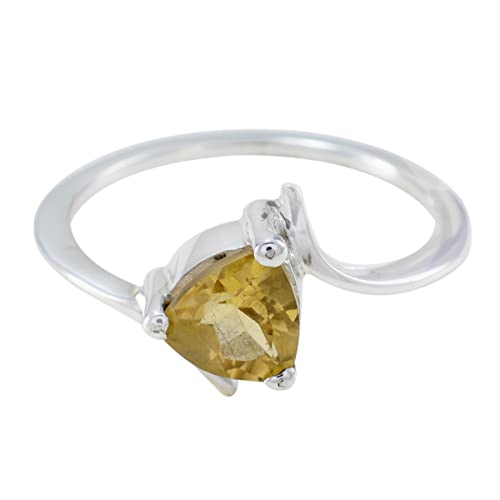 Bague en argent sterling 925 bague en forme de triangle bijoux élégants