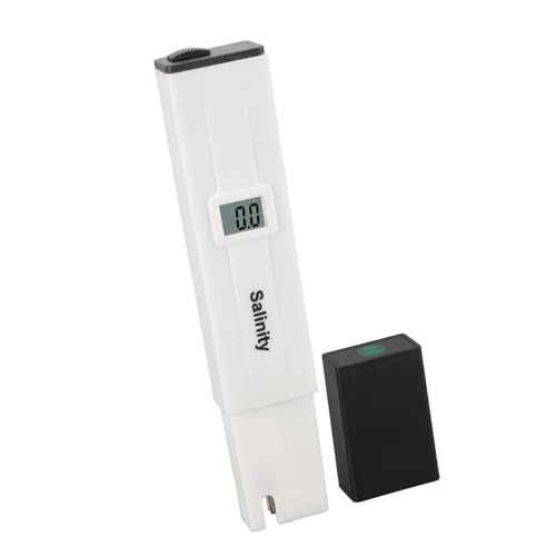 SENECESLI Digitaler Salzgehaltstester für Salzwasser, Salzgehaltmesser für Aquarien, 0–19,9‰ Salzgehaltstester für Meerwasser, Aquarien, Hydrokultur
